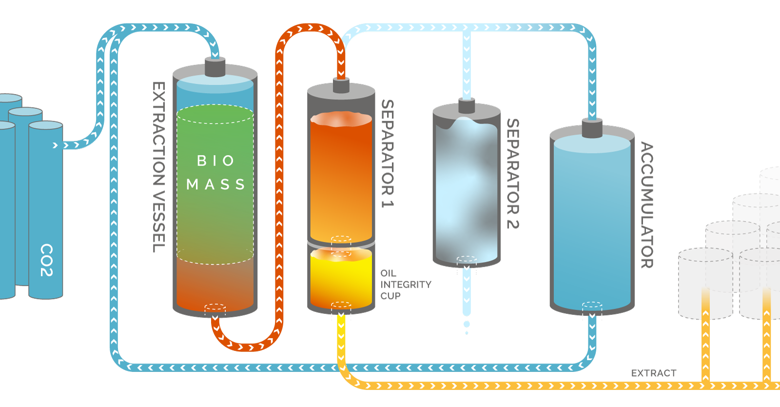 CO2 Extraction Process Diagram - Eden Labs